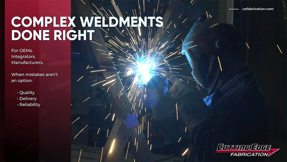 Cutting Edge Fabrication &mdash; shop floor overview video showing welding, plasma cutting, and large structural assembly - metal fabrication Milwaukee